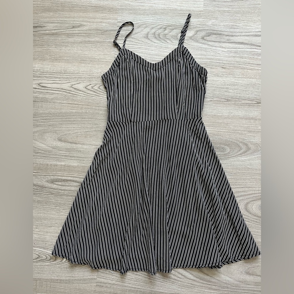 COTTON ON DRESS- Black and white striped . Never worn but no tags
